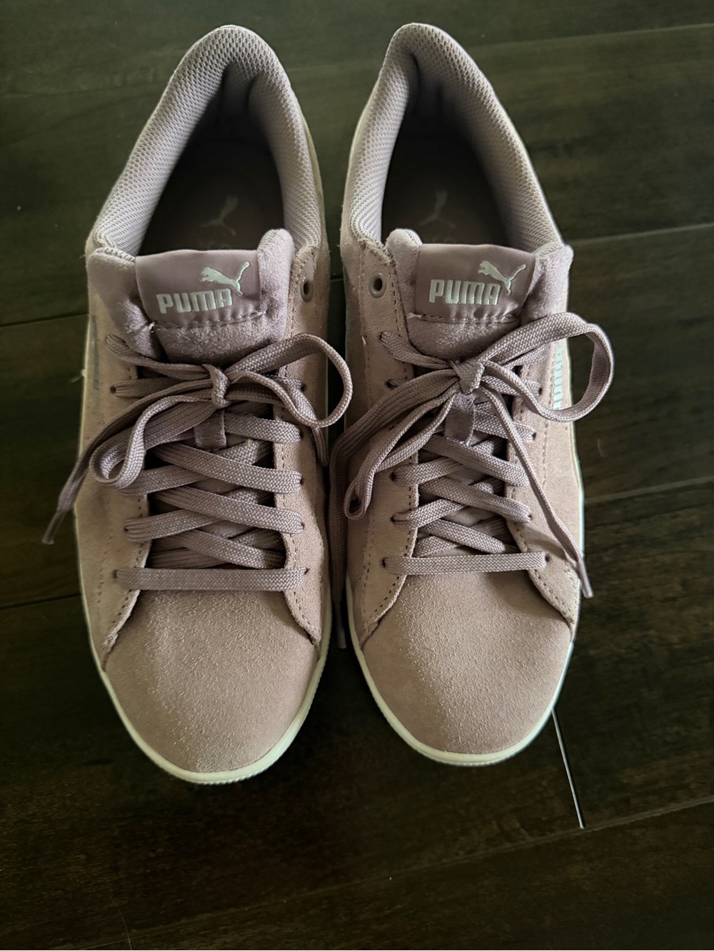 Puma Vikky retro Suede Lace-Up Sneakers in purple lavender